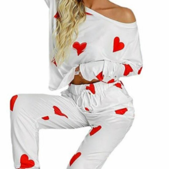 Choose Love 2PC Long sleeve comfy breathable lightweight pajama lounge s… - Picture 8 of 8
